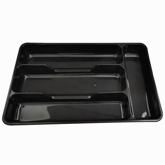 Qiangzon Silverware Organizer, Silverware Organizer, Covered Utensil Tray for Kitchen Drawer and Countertop, Plastic Cutlery and Flatware Storage Box for Spoons Forks Knives Holder