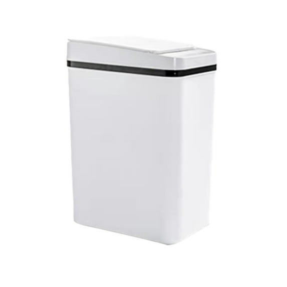 Qiangzon Smart Touchless Trash Can with Motion Sensor, 2.2 Gallon Automatic Lid for Kitchen, Bathroom, and Bedroom, Narrow Design for Small Spaces, Battery-Powered 1* Smart Sensor Trash Can
