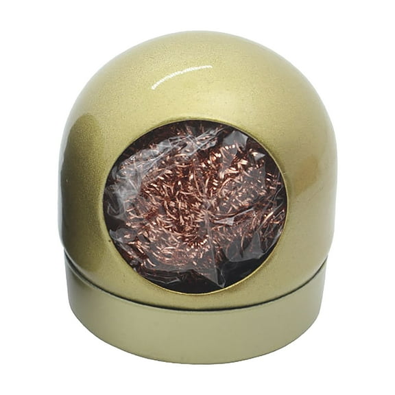 Qiangzon Soldering Tip Cleaner Kit with Brass Base Holder - No Water Needed for Quick and Easy Cleaning, Prevents Temperature Drop, Extends Tip Life for Soldering Iron Maintenance and Diy Projects