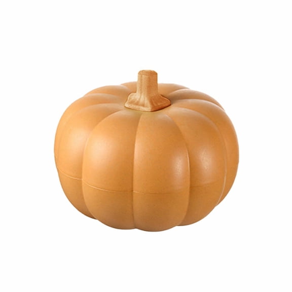 Qiangzon Stacked Pumpkin Snack Holder with Lid and 3 Compartments, Halloween Divided Serving Tray for Fruits, Candies, and Snacks, Decorative Bowl Stand for Parties 1X Home Pumpkin Fruit Platter