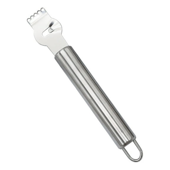 Qiangzon Stainless Steel Lemon Zester and Peeler with Channel - Kitchen Tool for Grating, Zesting and Peeling Citrus Fruits - Ergonomic Handle, Easy to Clean, Ideal for Cocktails and Cooking