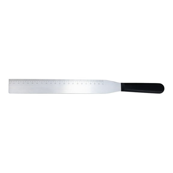 Qiangzon Straight Icing Spatula and Frosting Spreader with Wooden Handle, Stainless Steel Cake Decorating Tool for Baking, Easy to Use for Smooth Frosting and Precise Control, Kitchen Essential