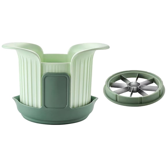 Qiangzon Tomato Slicer Stainless Steel Apple Corer Slicer Seeder Pulp Quick Segmentation Cutting Tool Fruit Vegetable Cutter Wedger Kitchen Gadget for Snacks Baking Salad Prep 8 Even Slices