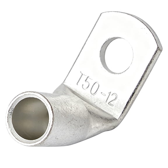 Qiangzon Wire Terminal Connector, Right Angle Cable Lug, Tinned Copper Crimp Connector for Electrical Cable, Fence Wire, Power Repair, D