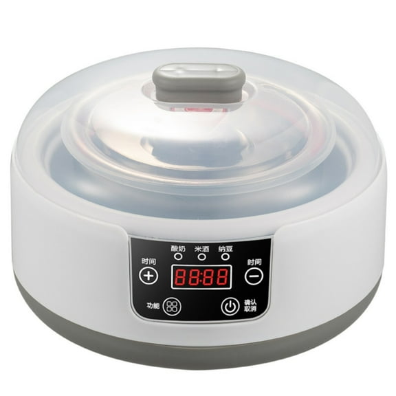 Qiangzon Yogurt Maker Machine, 0.2L Constant Temperature Yogurt Maker with Stainless Steel Inner Container, Automatic Homemade Yogurt and Natto Maker, Touchscreen Operation with Timing Function