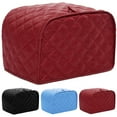 thumbnail image 1 of Qianha Mall 4 Toaster Cover, Polyester Fabric Quilted Four Slice Toaster Appliance Dust-proof Cover For Kitchen Small Appliance Dust Cover, 1 of 9