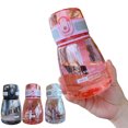 thumbnail image 1 of Qianha Mall 400ml Mini Drinking Water Bottle BPA Free Leakproof Plastic Water Cup Portable Reusable Top Sports Water Bottles for Outdoor Camping, 1 of 9