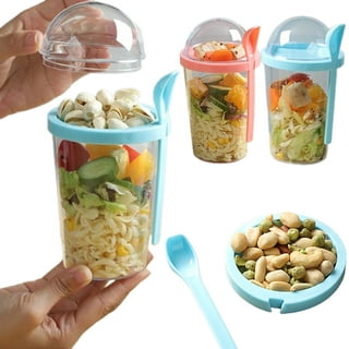 Yirtree cereal and milk container on the go Double layer hiking