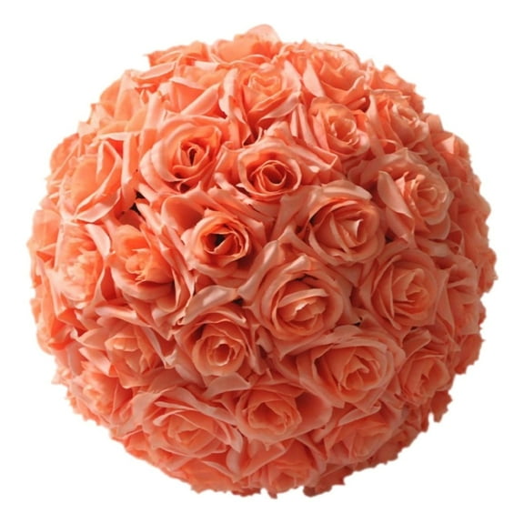 Qianha Mall Artificial Flower Ball,8 Inch Kissing Balls Bouquet Decoration, Wedding Satin Ball for Bridal Party Centerpieces Decorations