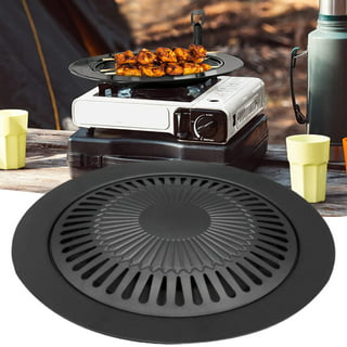 Stovetop Grill Pan Korean Bbq Grill Pan Non-stick Round Frying Pan Bbq  Electric Stove Grill Pan Bbq Plate Indoor Outdoor Camping Bbq Cooking  Baking Food Non-stick Grill Pan - Temu