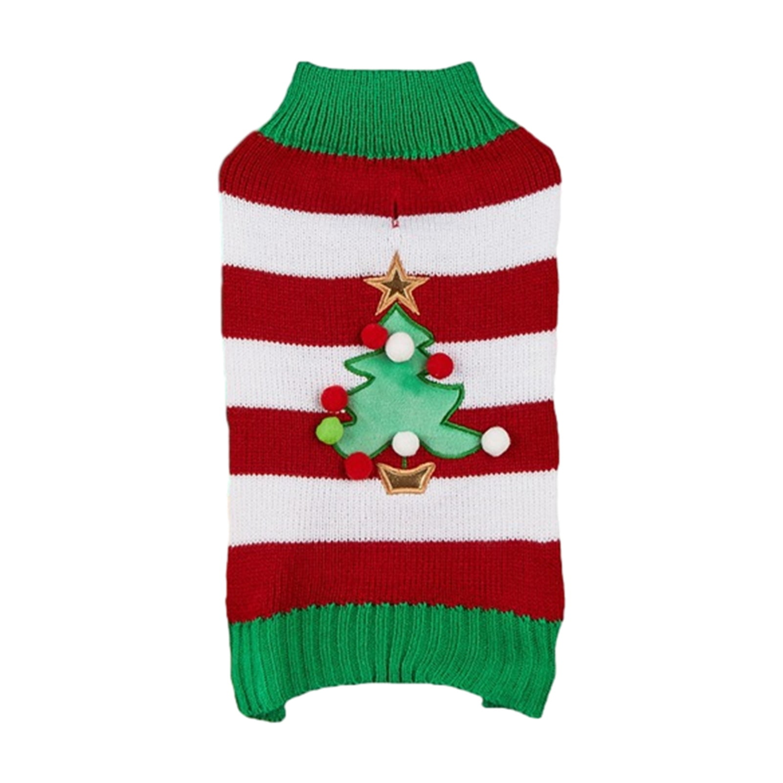 Qianha Mall Christmas Pet Sweater Christmasthemed Pet Sweater Warm