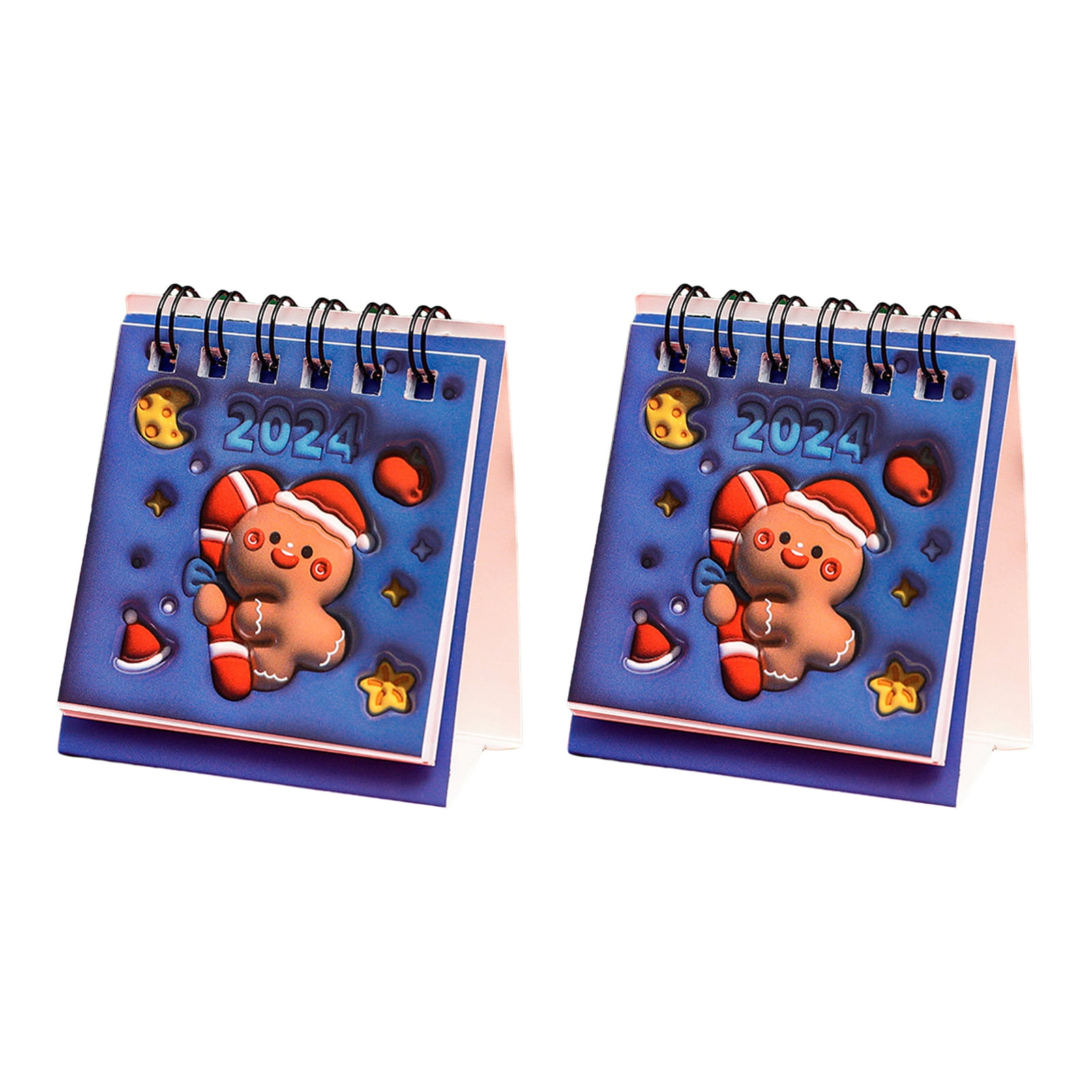 Qianha Mall Compact Desk Calendar 2024 Desk Calendar Mini Christmas
