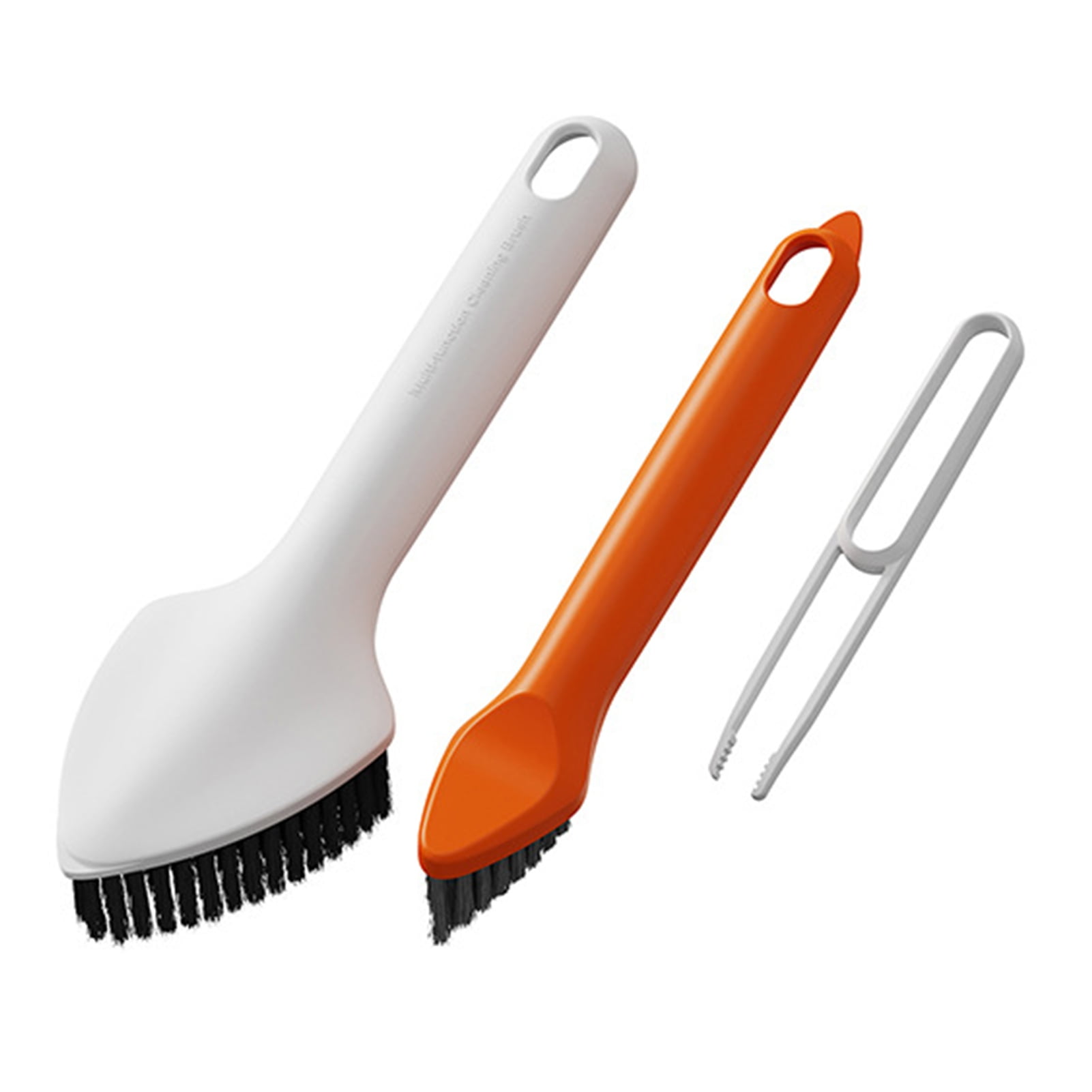 Qianha Mall Dusting Brush Multifunction Brush with Ergonomic Handle Flexible Bristles Compact 3