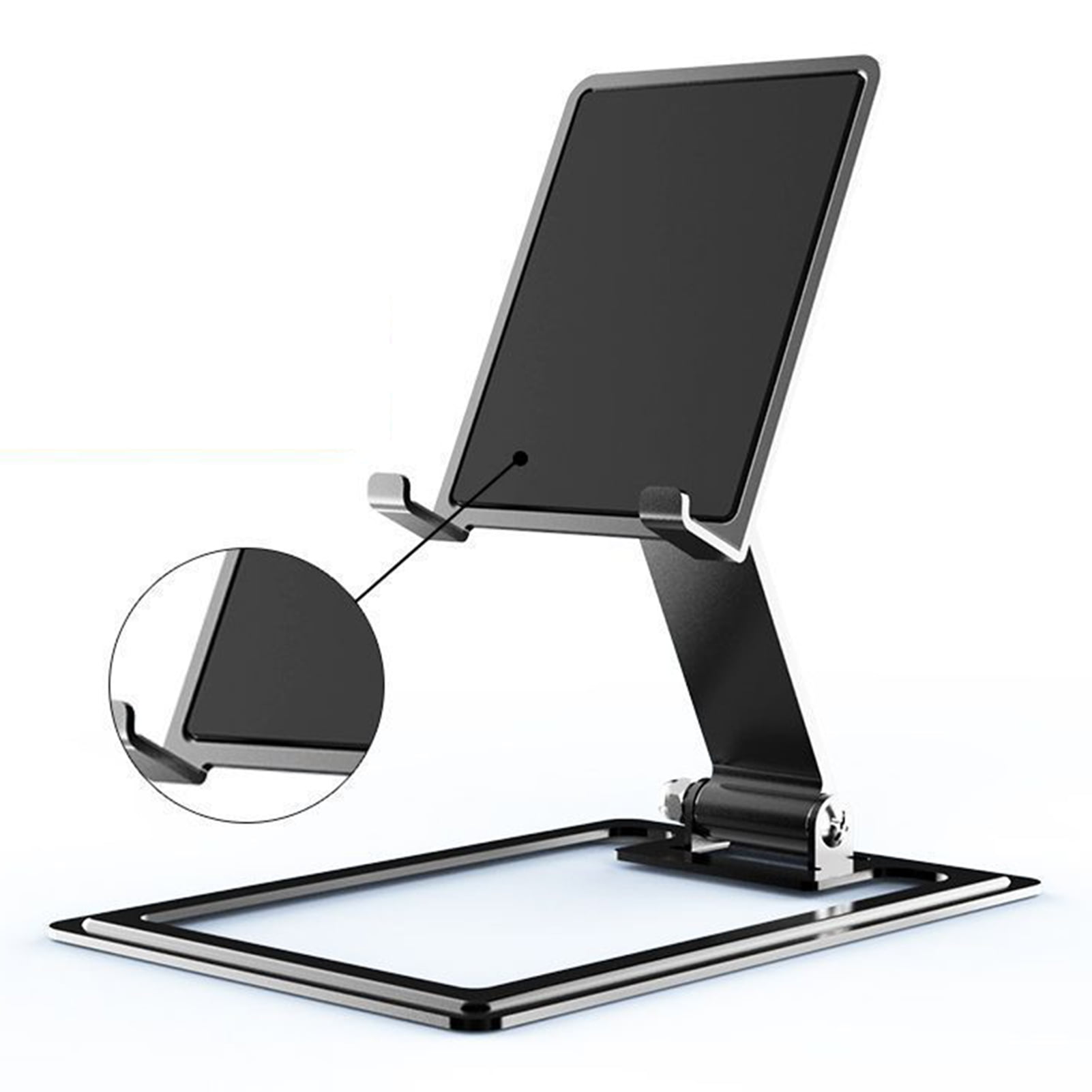 Qianha Mall Folding Tablet Holder Metal Tablet Mobile Phone Desktop Holder Portable Folding