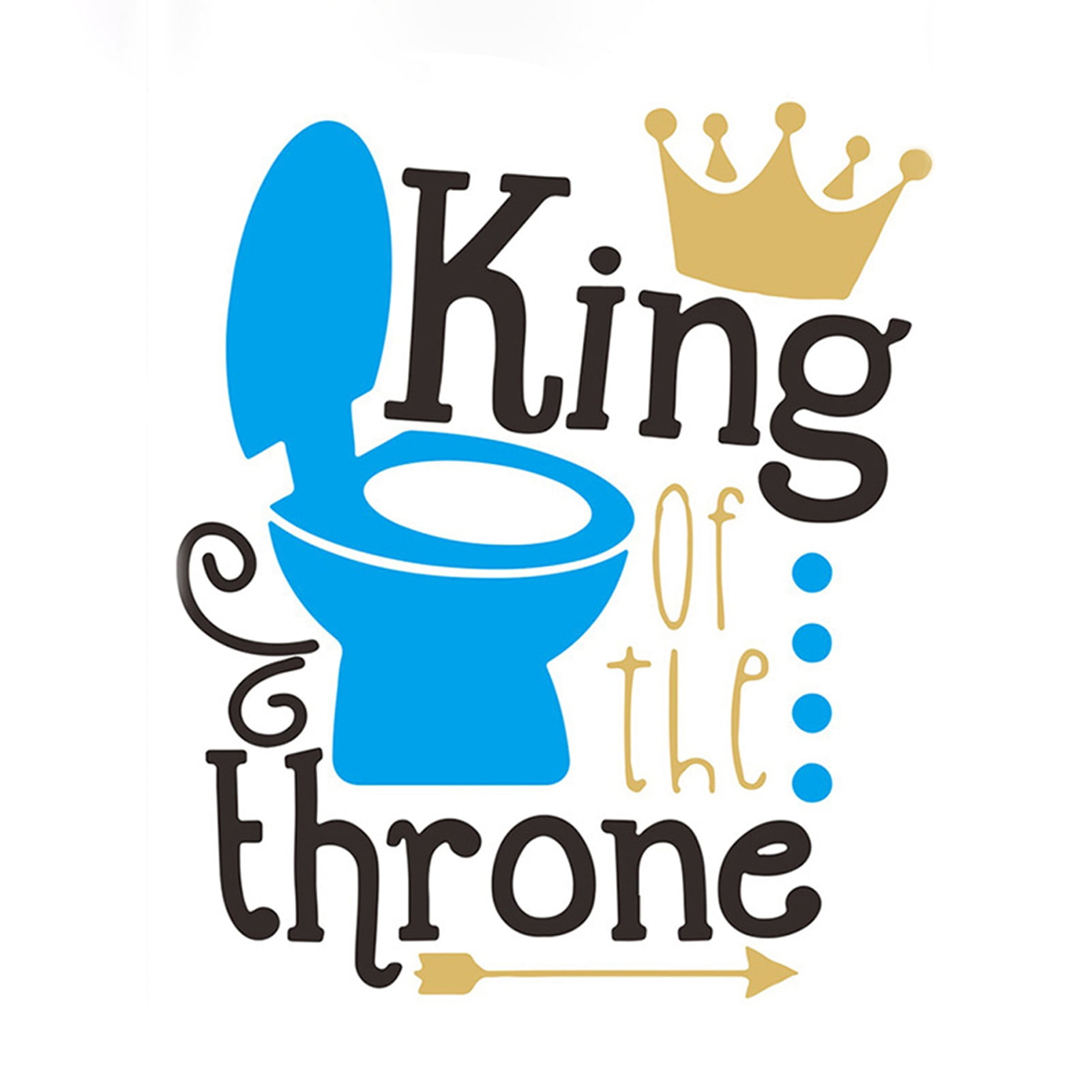 Qianha Mall Fun Home Decor Sticker Waterproof Toilet Stickers Easy to