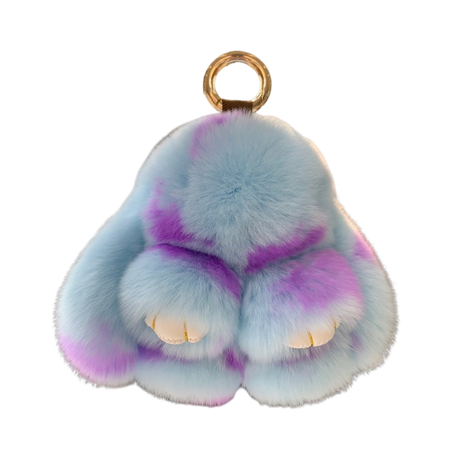 Qianha Mall Plush Rabbit Keychain Rabbit Plush Pendant Super Soft Faux