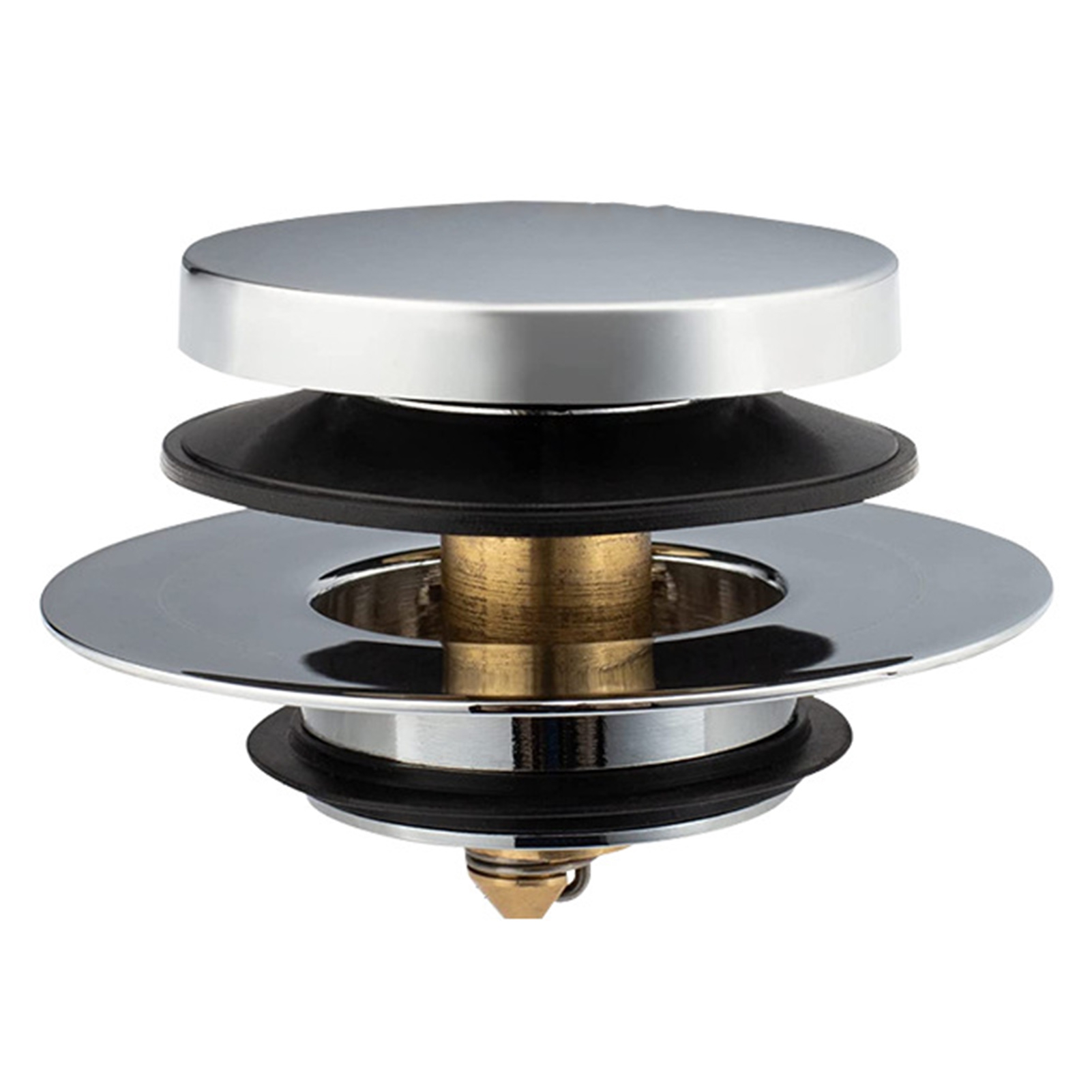 Qianha Mall Universal Pushtype Popup Stopper Brass Bathtub Drain Plug