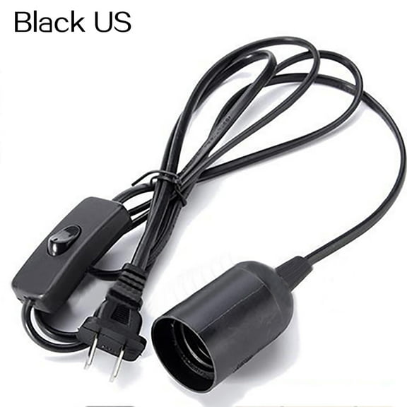 Qianha Mall Vintage E27 6ft Light Bulb Socket Holder Hanging Pendant Cord Cable with Switch