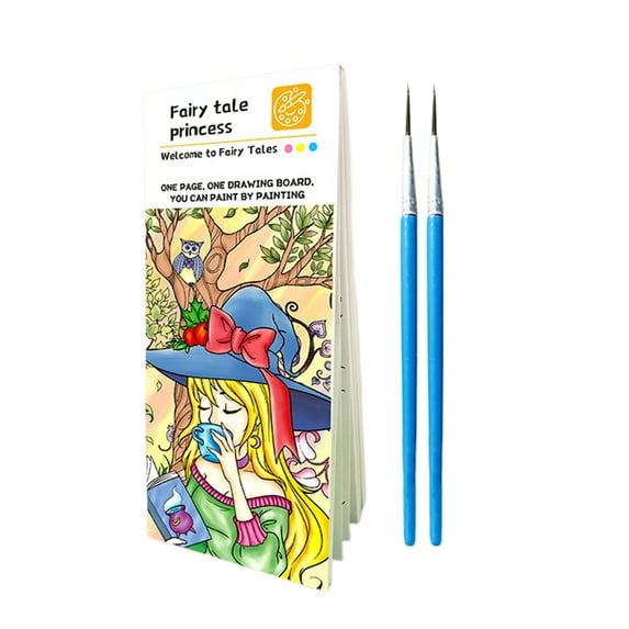 Qianha Mall Watercolor Painting Book for Kids Portable Art Kit for Fun Travel