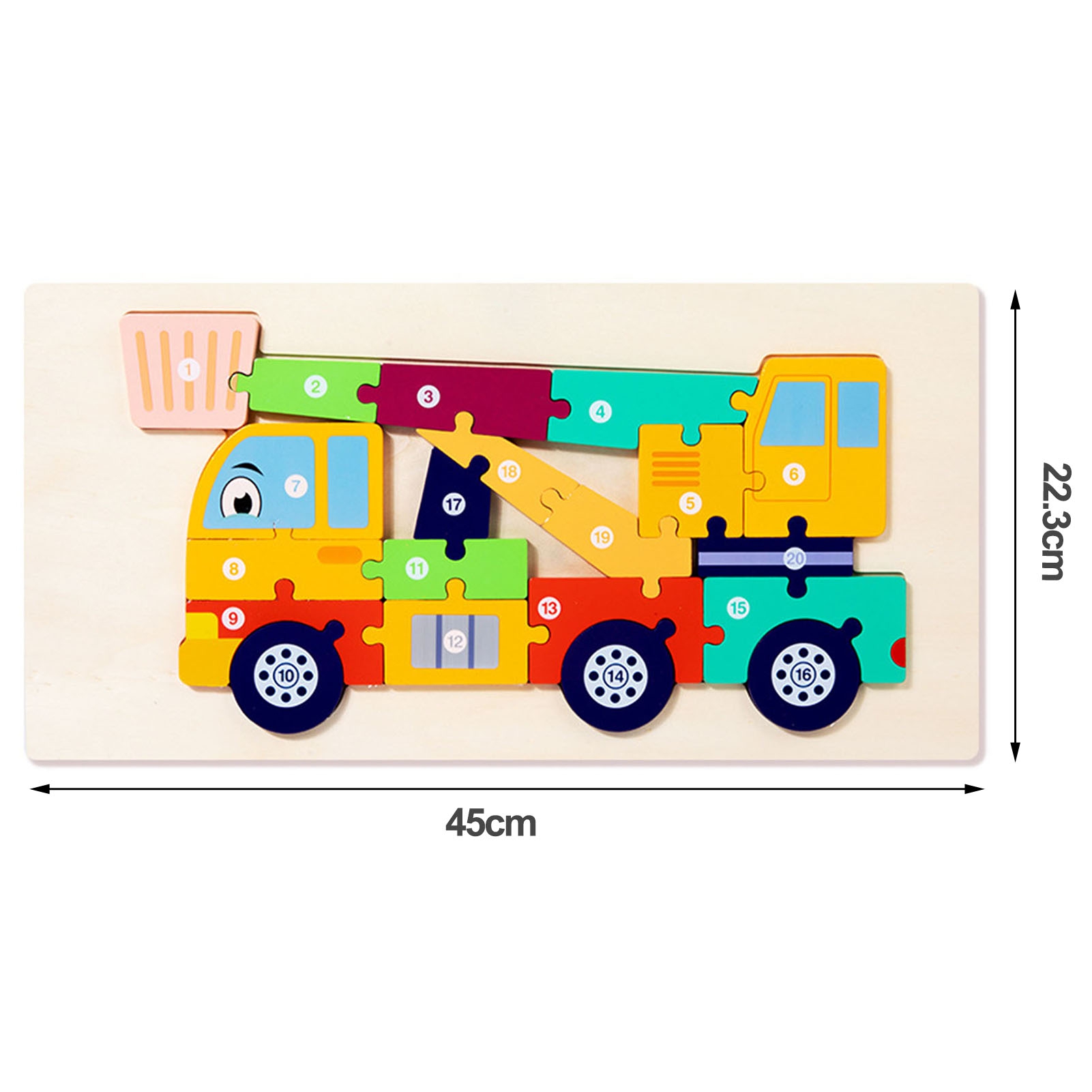 Qianha Mall Wooden Jigsaw Puzzle Wooden Puzzle Transportation Theme 3d Vehicle Shape Jigsaw