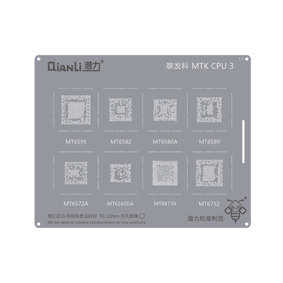 Qianli Bumblebee Reballing Stencil QS017 MTK CPU 3