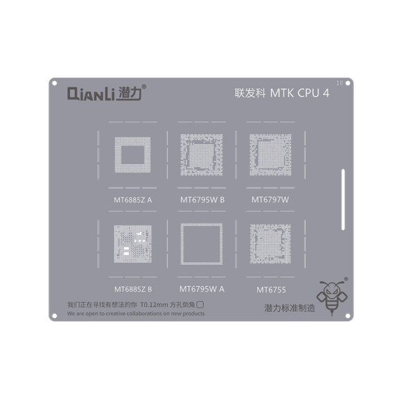 Qianli Bumblebee Reballing Stencil QS018 MTK CPU 4