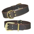thumbnail image 1 of QRD Qianruida Leather Dog Collar - Adjustable XXL Size with Solid Metal Buckle for Training, Walking, Daily Use, 1 of 5