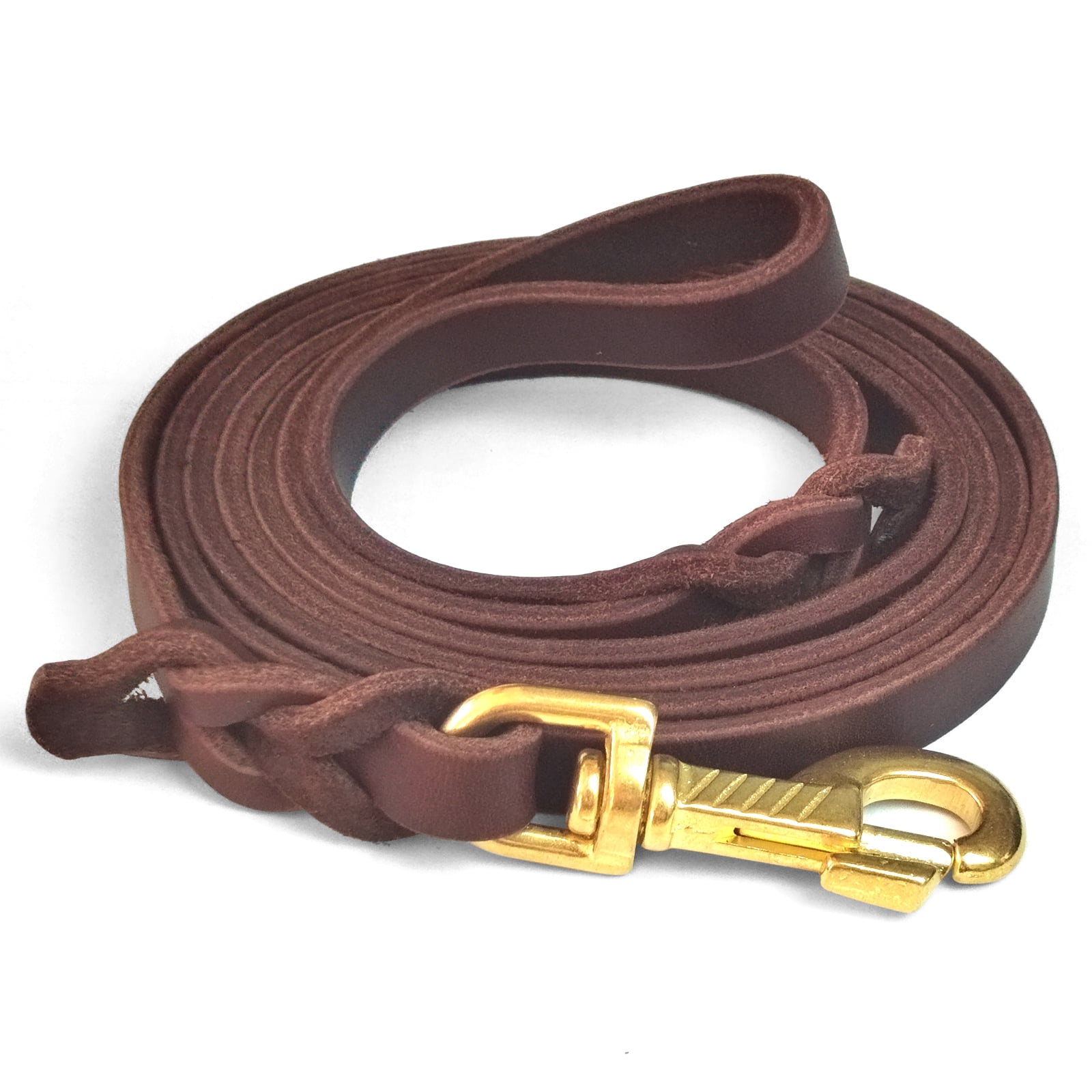 Qianruida Leather Dog Leash 6ft Heavy Duty Dog Leash Strong Durable