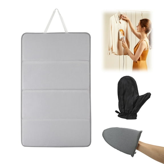 Qianwei Steamer Board for Clothes with Ironing Glove,Stand for Steaming Clothes,Steamer Pad,Hanging Ironing Board,Steamer for Clothes,Hanging Steam Iron Pad