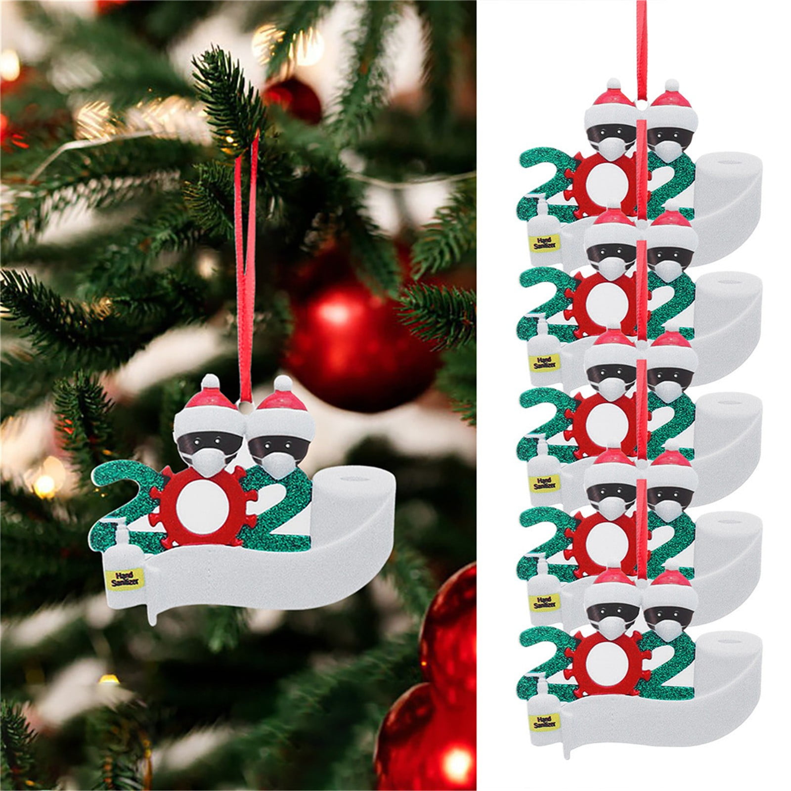 Qianying Christmas Decor Sale,Iron Art Personalized Survived Family Of Ornament 2024 Christmas