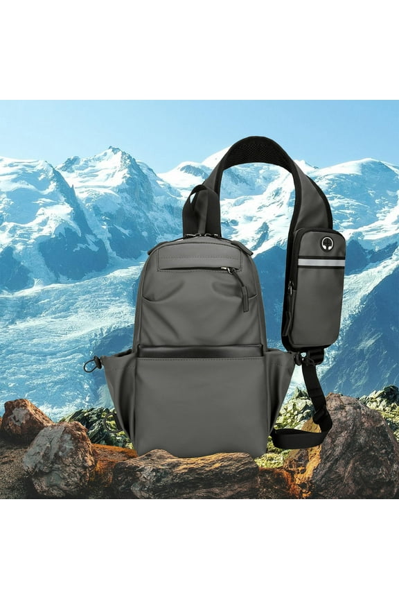 Men's Chest Bag And Multi Functional Backpack Sports And Leisure Lightweight And Trendy Single Shoulder Bag Men's Fashion Student Crossbody Bag,Back to School,Clearance