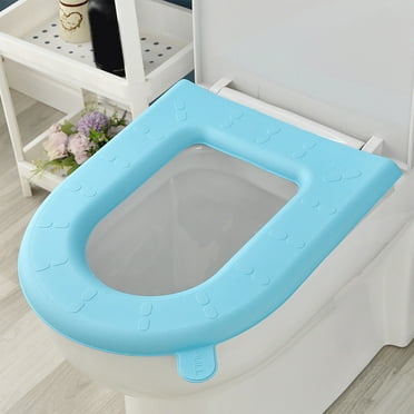 Qianying Summer Promotion,Clearance,EVA Toilet Seat Four Seasons Domestic Toilet Seat Ring Seat Lightweight Rainproof Seat Cover for Toilet Seat with Handle Catering for Different Seasons