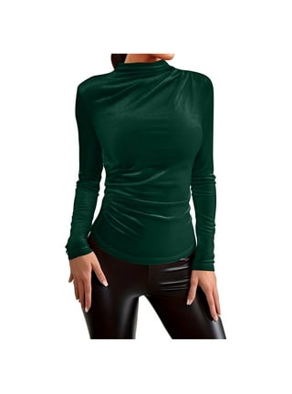 Green velvet sweater deals