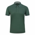 thumbnail image 1 of Qiaocaity Womens Summer Button Shirt Solid Sports Shirts Quick Dry Shirt Short Sleeve V Neck Top Shirt Army Green L, 1 of 5