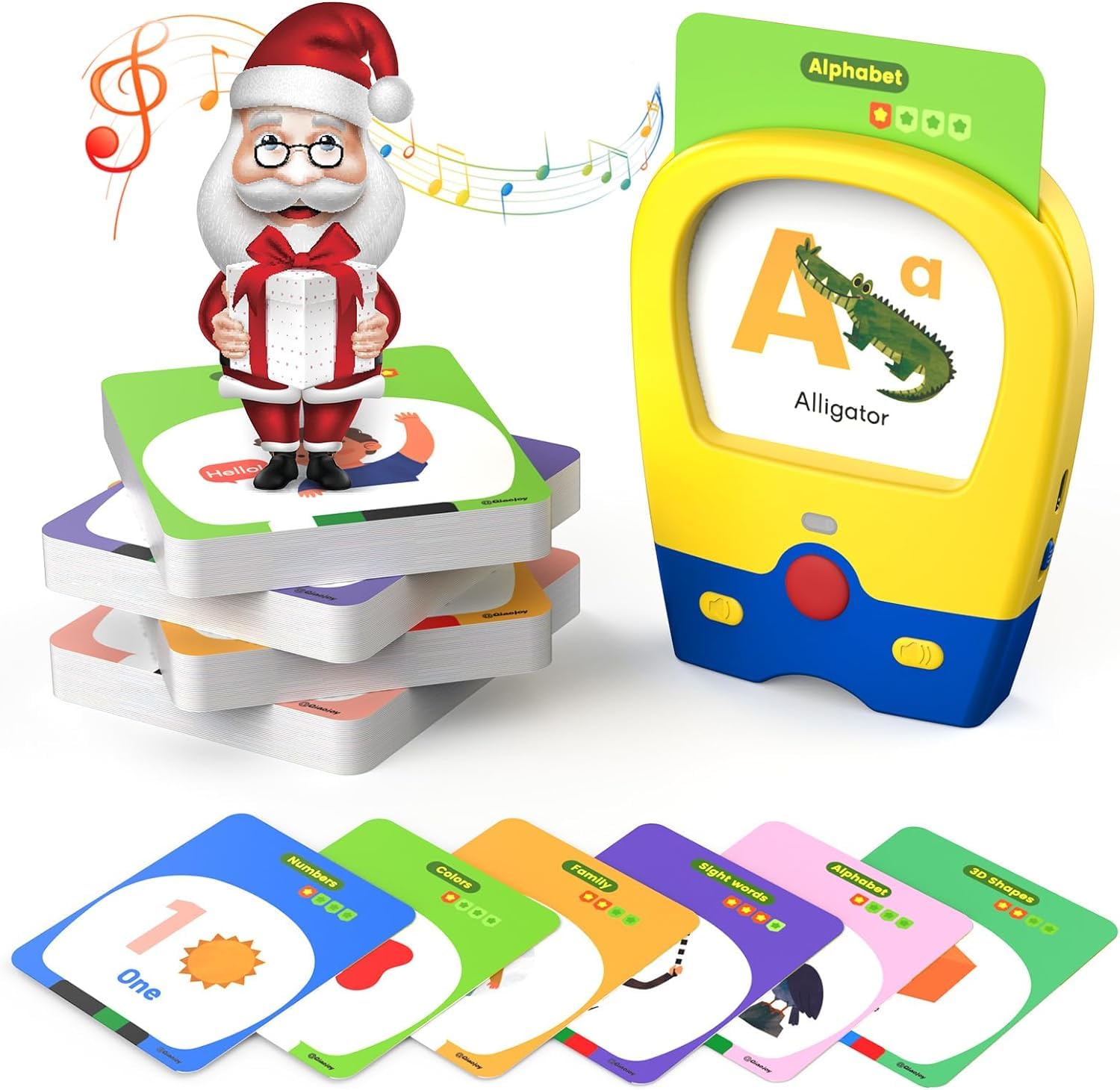 Qiaojoy Bilingual Talking Flash Cards with 240 Sight Words, Sensory