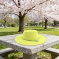 thumbnail image 1 of Qicasul Big Wide Brim Fedora Hats for Women Men Western Suede Hat Large Felt Panama Hat Rancher Hat Green, 1 of 5