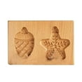 Qicasul Christmas Cookie Wood Baked Shortbread Shortbread Novelty And