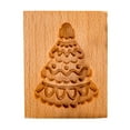 Qicasul Christmas Cookie Wood Baked Shortbread Shortbread Novelty And