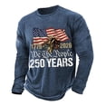thumbnail image 1 of Qicasul Mens Sporty Color Long Sleeve T Shirt Casual Athletic Fit Crew Neck Fall Top,Blue,SIZE:XXL, 1 of 3