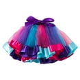 thumbnail image 1 of Qicasul Skirt Candy Color Multicolor Skirt Support Half Body Puff Petticoat Colorful Tutu Skir Casual B,A, 1 of 3
