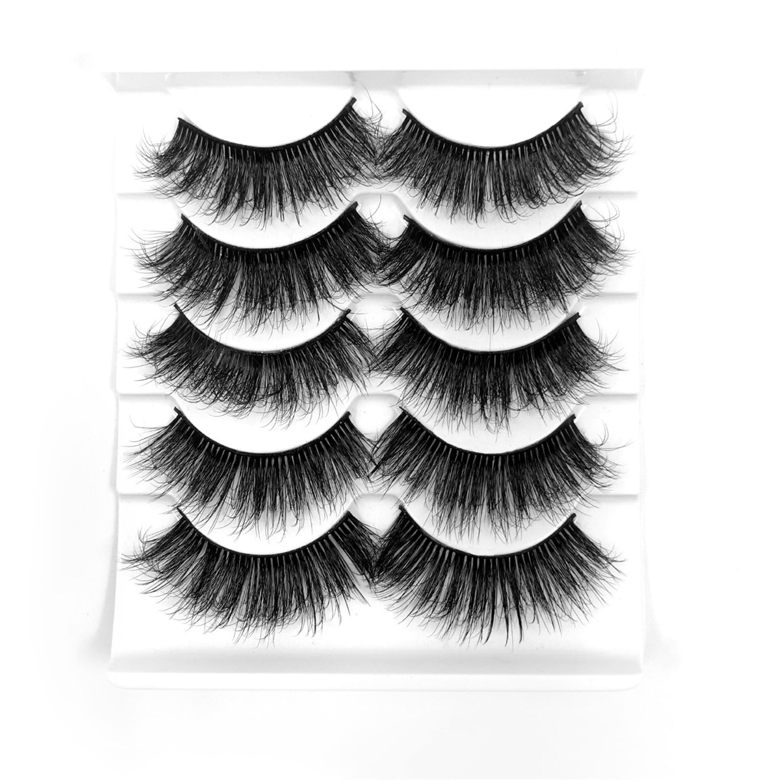 Qicasul Volume Wispy Lashes Pairs Style Eye Mink Multipack Lashes 10