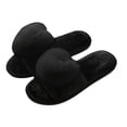 thumbnail image 1 of Qicasul Women's slipper Winter Fuzzy Fluffy Slippers Indoor Soft Fuzzy Shoes With Slip Sole Comfortable Home Footwear for Daily Relaxation Black, 1 of 2