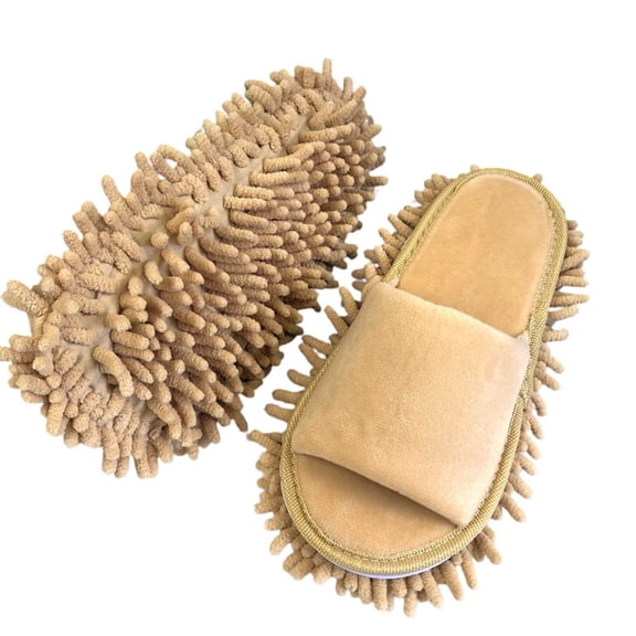 Qicasul Women's slipper Winter Lined Open Toe Slippers for And Autumn Comfortable And Stylish Home Footwear Easy To Clean And Removable Features for Cozy Living Beige US Size:9