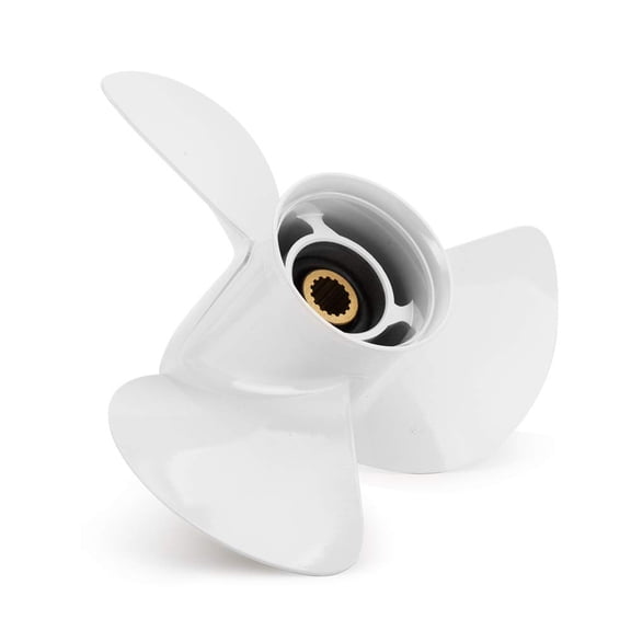 Qiclear 13 1/4 x 17-K Upgrade Aluminum Outboard Propeller fit Yamaha Engines 50-130 HP, Parts No. 6E5-45945-01-EL, 15 Spline Tooth RH