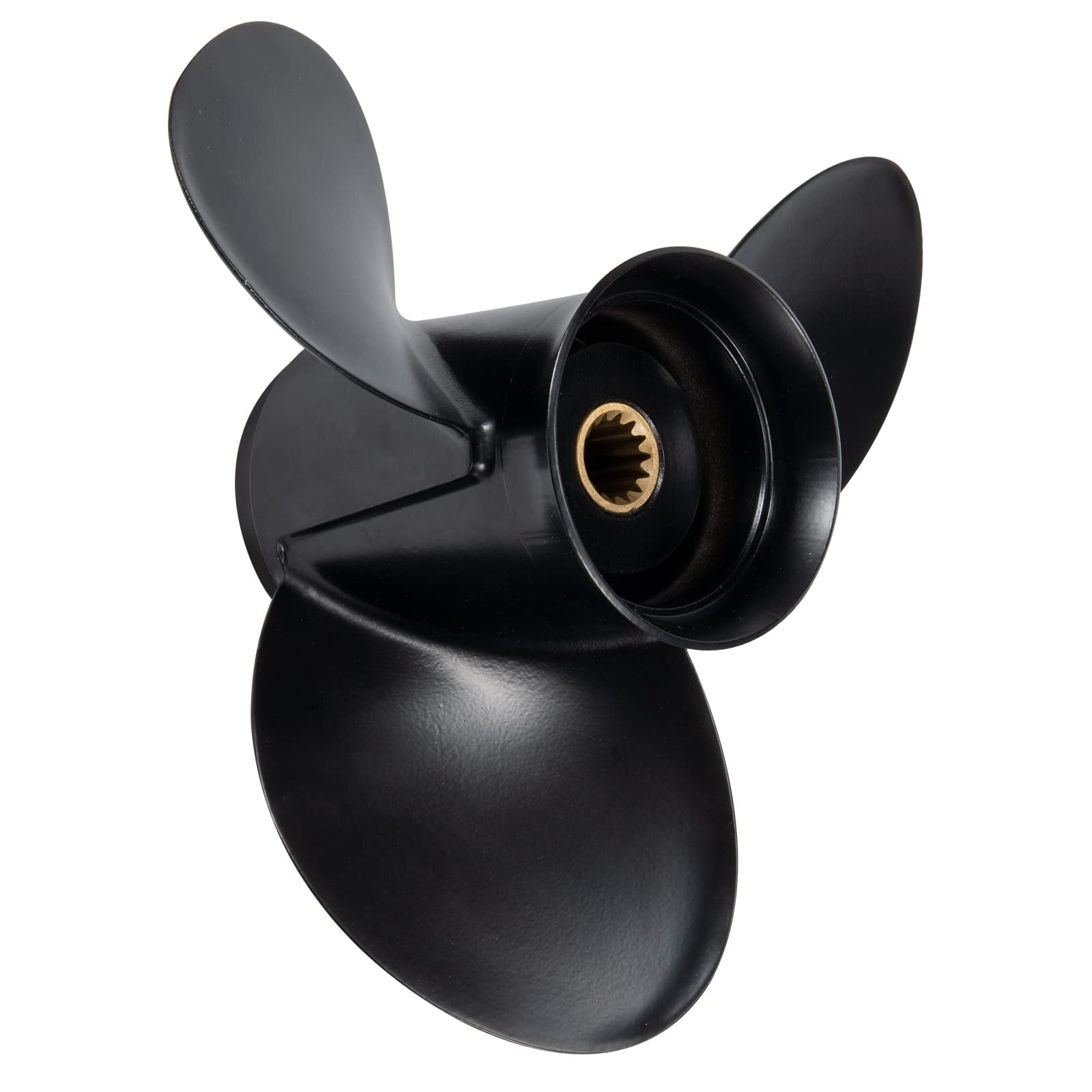 Qiclear Boat Propeller 10.3 x 13 OEM Upgrade Aluminum Outboard Propeller fit BRP,Johnson,EVINRUDE,OMC Stern Drive 15-35HP, Ref No.778863, 14 Spline Tooth, RH