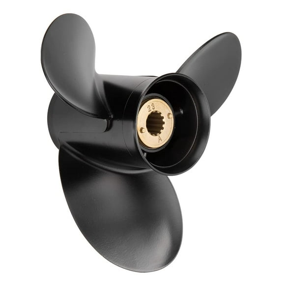 Qiclear Boat Propeller 10 5/8x12 Upgrade OEM 13 Spline Tooth Aluminum Outboard Propeller fit Mercury Engines 30/35/40/45/50/55/60/70hp, 3-1/4" Gearcase,RH