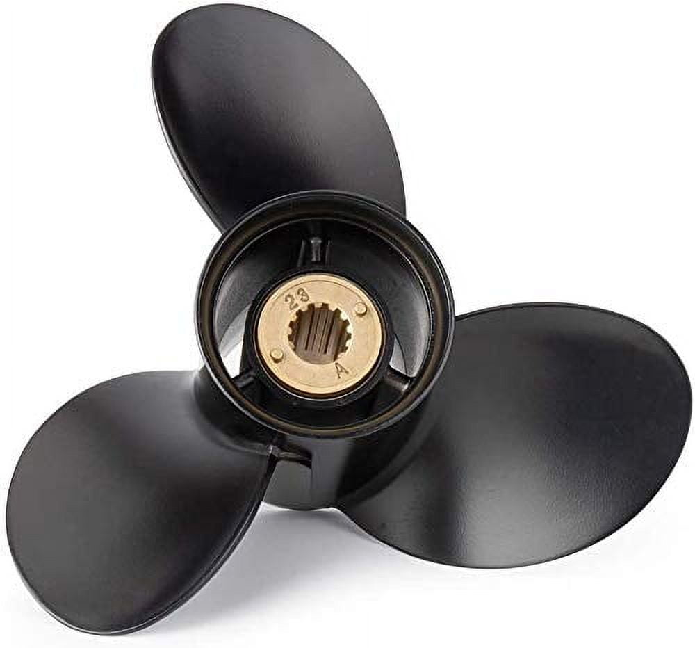 Qiclear Boat Propeller OEM 10 1/2 x 13 (13 Spline Tooth) Upgrade Aluminum Outboard Boat Propeller Fit Mercury Engines 30-70HP Bigfoot (4 Stroke) Parts No:48-816704A45 RH