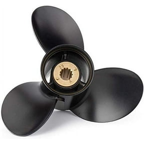 Qiclear Boat Propeller OEM 10 1/2 x 13 (13 Spline Tooth) Upgrade Aluminum Outboard Boat Propeller Fit Mercury Engines 30-70HP Bigfoot (4 Stroke) Parts No:48-816704A45 RH