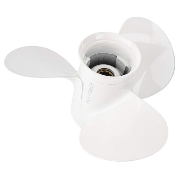 Qiclear Boat Propeller OEM 664-45945-00-EL| 9 7/8x10 1/2 F OEM Grade Aluminum Propeller for Yamaha 20HP 25HP 30HP Outboard Motors 9.875x10.5,10 Spline Tooth