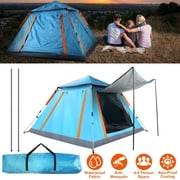 Qifang 4-5 Person Pop Up Camping Tent, Instant Setup Waterproof Family Tent with Mosquito Net, Portable Dome Tent for Camping Hiking Beach Outdoor
